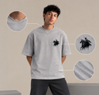 Heavyweight Oversized Graphic Tee - Equestrian Knight