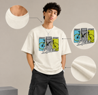 "Enjoy Every Moment" Bicycle Graphic Oversized T-Shirt - Off-White